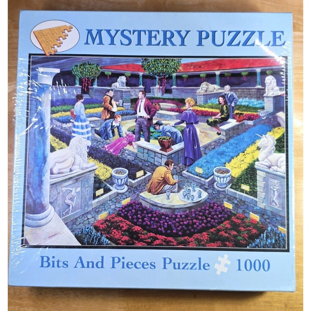 NEW Murder at The Museum Mystery Jigsaw Puzzle Bits and Pieces 1000 Piece 20x27